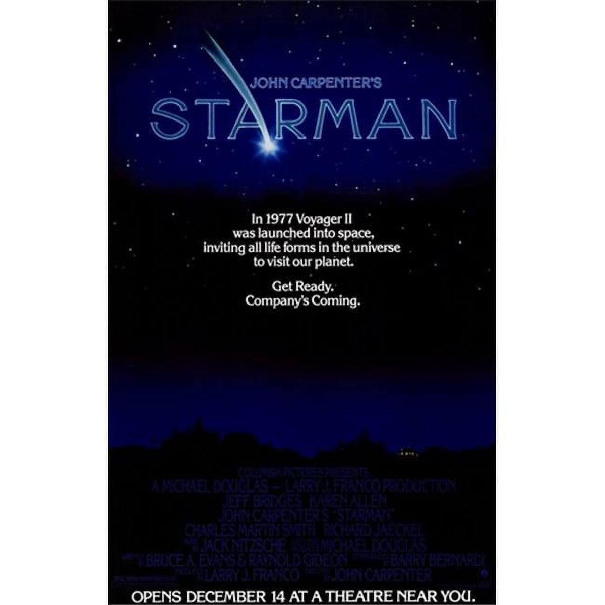 Starman Movie Poster 11x17 Print