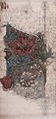 Honeysuckle floral poster print by William Morris, 18x24.