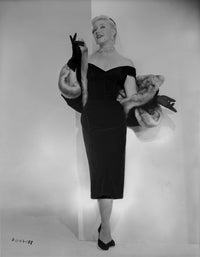 Ginger Rogers elegant black gown photo print