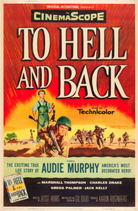 To Hell And Back movie masterprint poster featuring Audie Murphy.