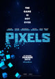 Pixels Movie Poster 11x17 Print featuring vibrant colors and dynamic imagery.