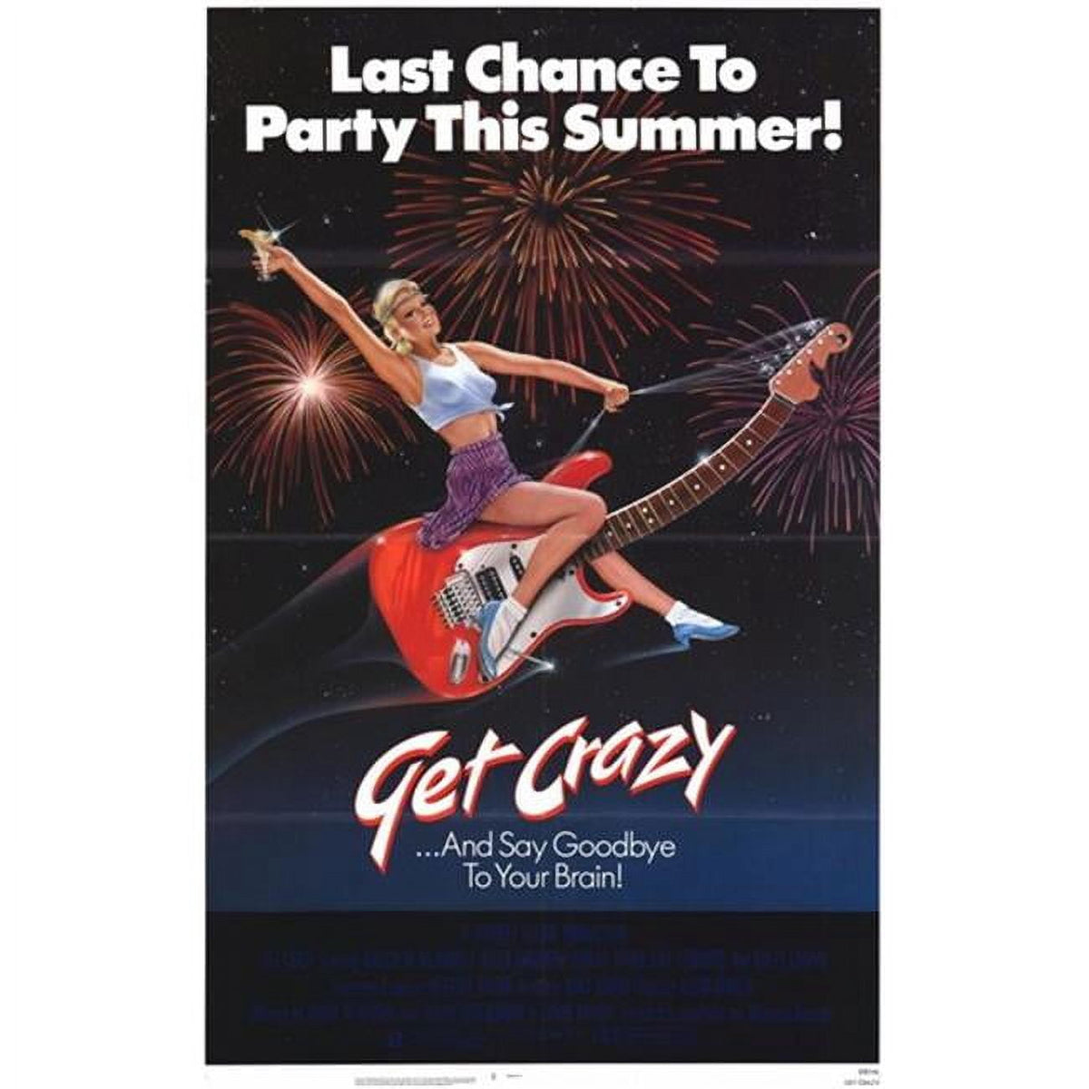 Get Crazy Movie Poster 11x17 - vibrant film art for home decor