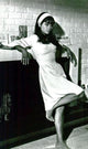 Photo print of Claudia Cardinale in a white dress, available in multiple sizes.
