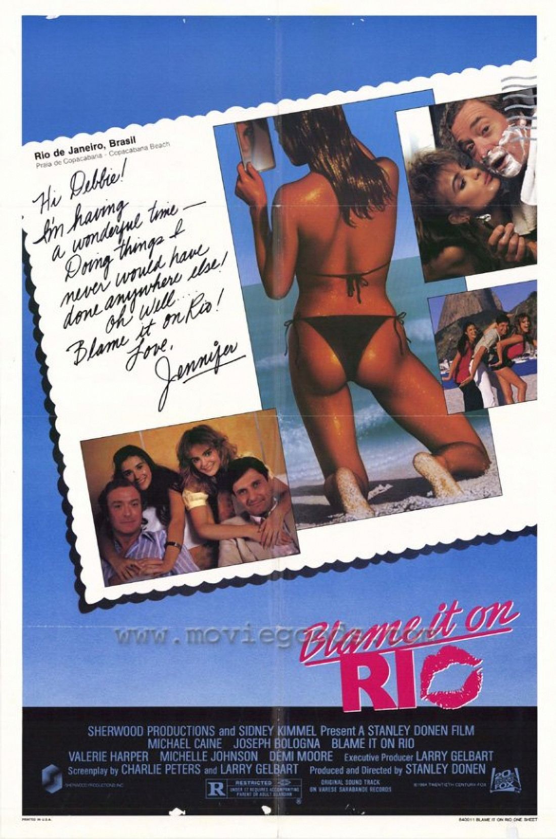 Blame It on Rio Movie Poster Print 27x40 vibrant artwork