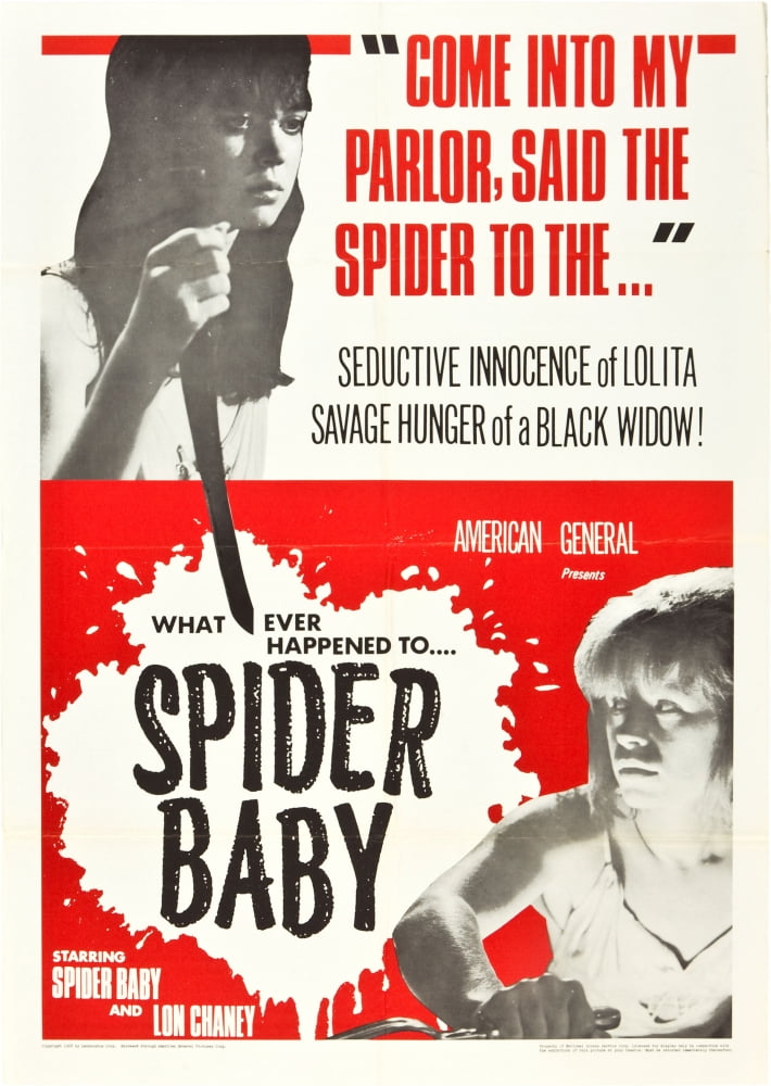 Spider Baby Movie Poster Masterprint 11x17 featuring Jill Banner and Beverly Washburn.