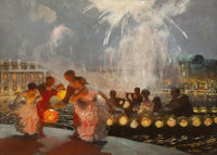 The Joyous Festival Poster Print by Gaston La Touche