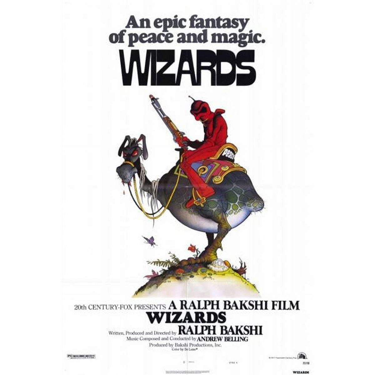 Wizards Movie Poster Print 27x40 - Enchanting cinematic artwork