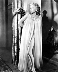 Carol Ohmart Nightgown Photo Print - Vintage Glamour Photography