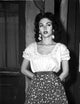 Rita Moreno iconic photo print on a printed skirt in 8x10 size.