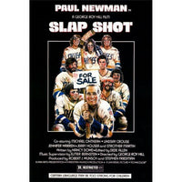Slap Shot Movie Poster Print showcasing iconic hockey scenes.