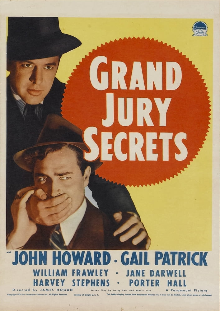 Grand Jury Secrets 1939 Movie Masterprint Poster Print