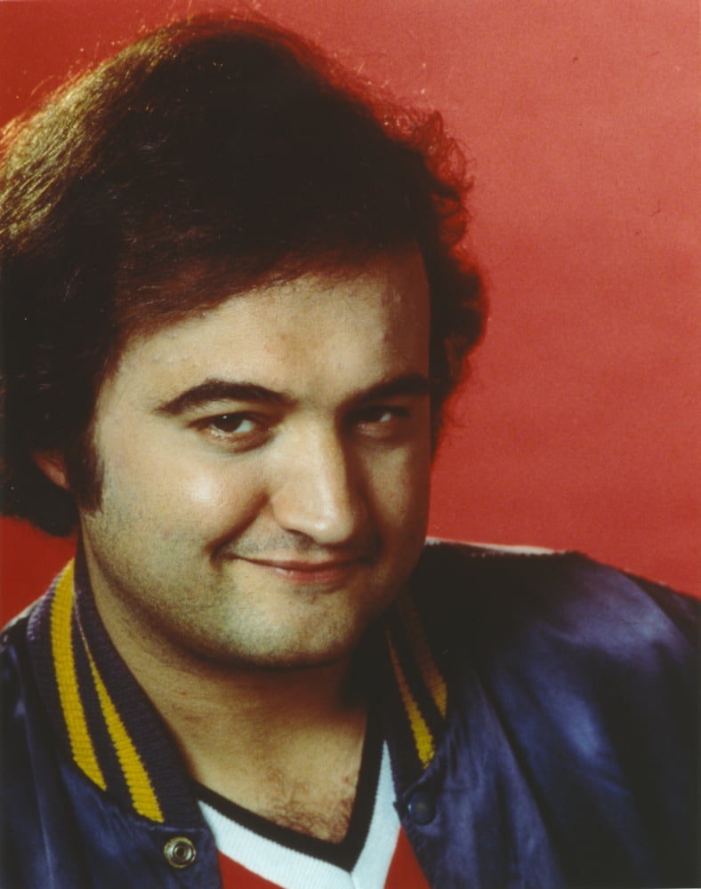 Close-up portrait photo print of John Belushi smiling