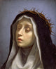 St. Catherine of Siena Art Print by Carlo Dolci showcasing serene beauty.