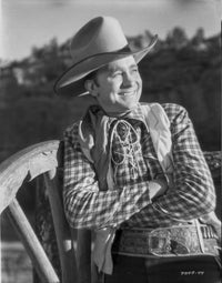 Tex Ritter cowboy photo print in uniform, classic Western icon.
