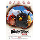 Angry Birds Movie Poster featuring colorful characters from the animated film, size 27x40.