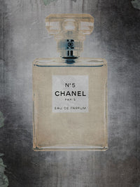 Chanel No. 5 Poster Print showcasing the iconic fragrance art.