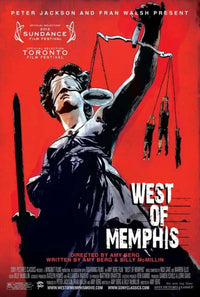 West of Memphis movie poster print showing gripping film themes.