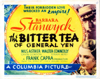 The Bitter Tea of General Yen 1933 movie poster print featuring Nils Asther and Barbara Stanwyck.