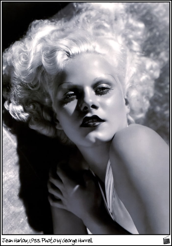 Jean Harlow 1933 photo print by George Hurrell, vintage Hollywood glamour