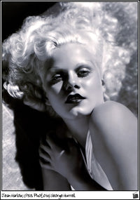 Jean Harlow 1933 photo print by George Hurrell, vintage Hollywood glamour