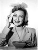 Virginia Grey smiling black and white portrait photo print.