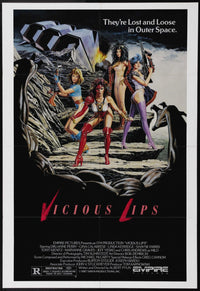 Vicious Lips movie poster 11x17 print featuring vibrant cinema artwork.
