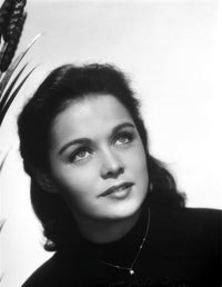 Classic portrait photo print of Joan Blackman, vintage cinema artwork.
