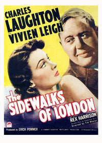 Sidewalks of London Vivien Leigh Charles Laughton Movie Masterprint Poster