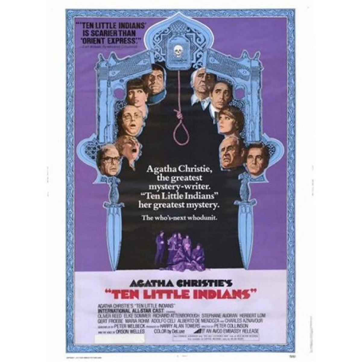 Ten Little Indians movie poster print in 11x17 size.