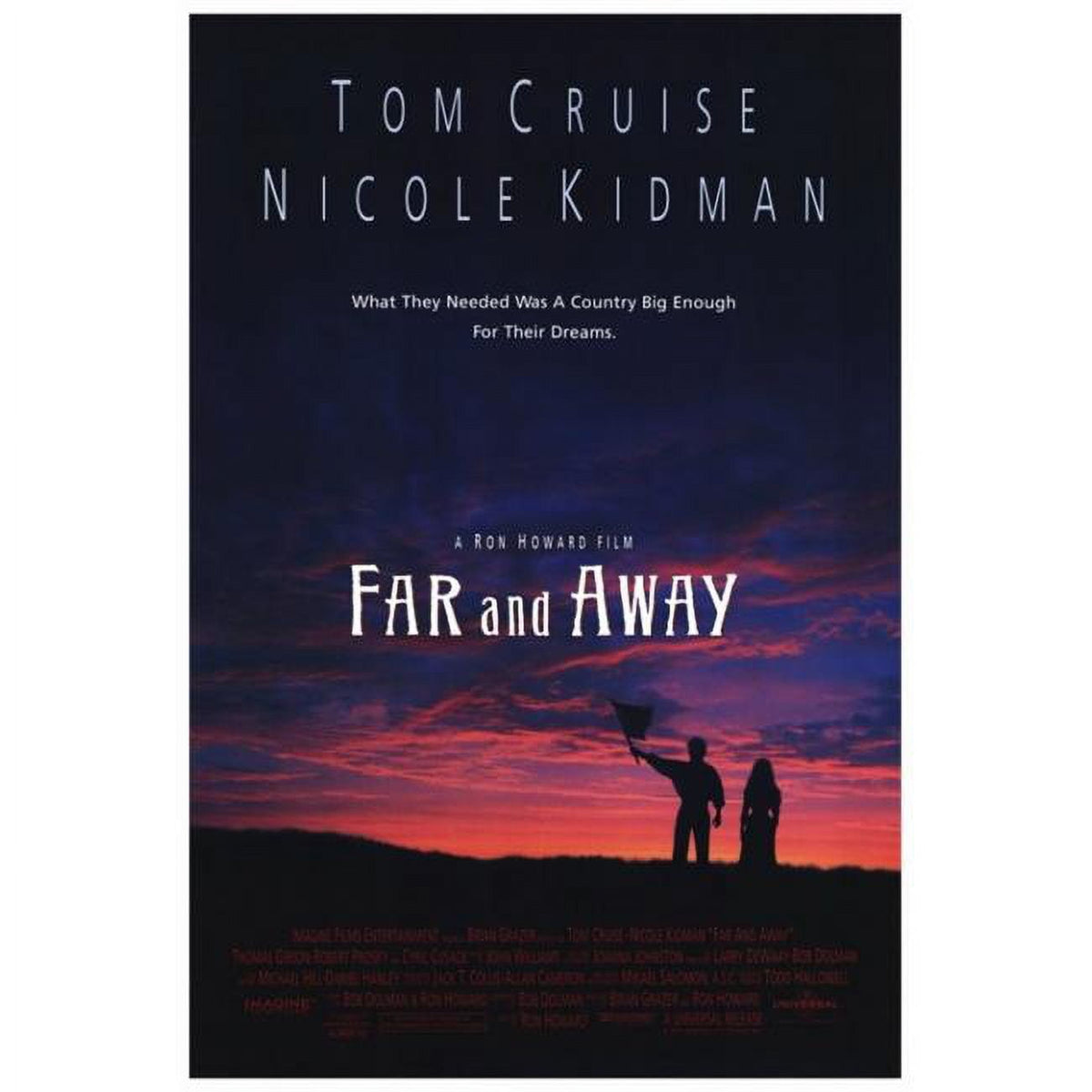 Far and Away Movie Poster Print 27x40 for classic film enthusiasts.