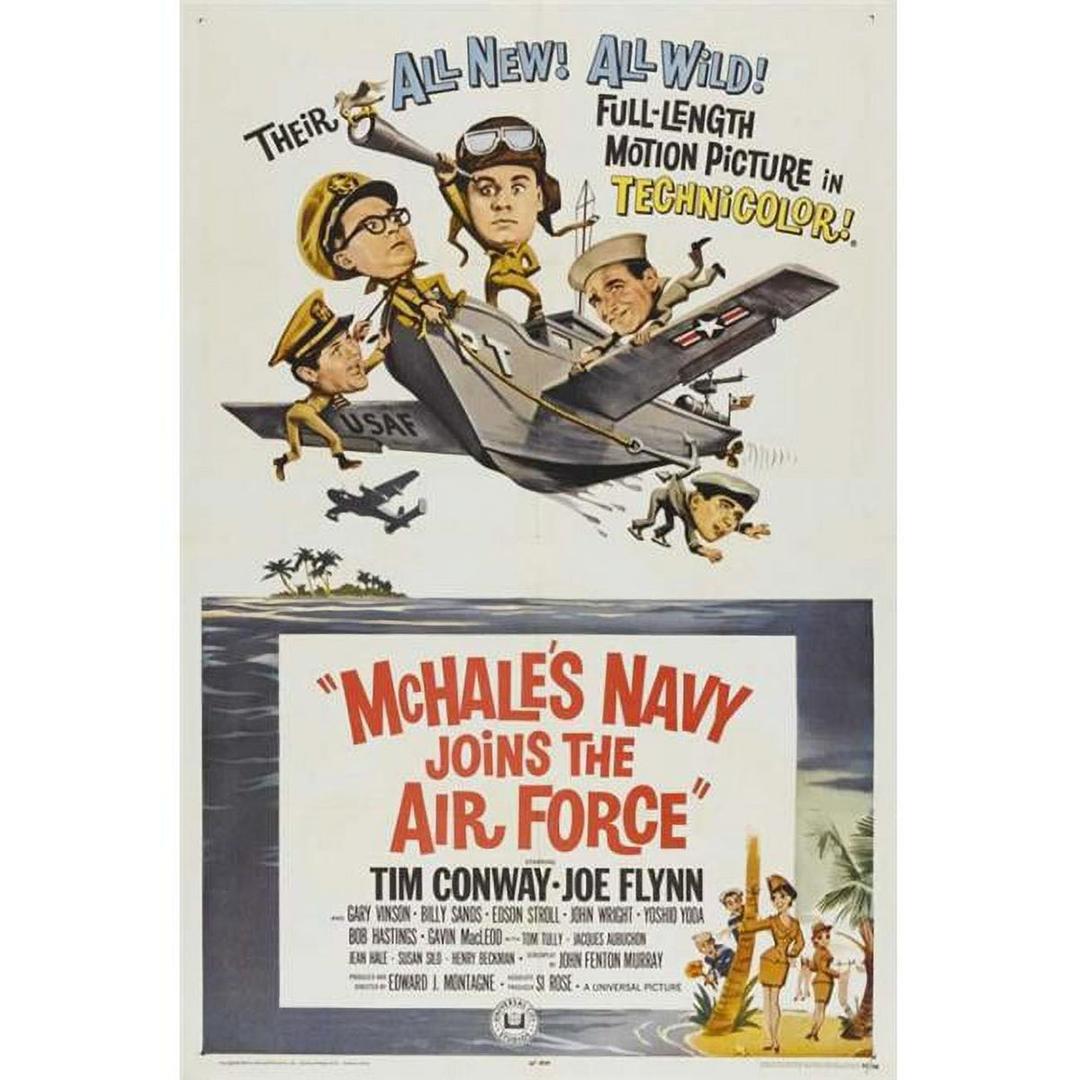 McHale's Navy Joins the Air Force movie poster 11x17