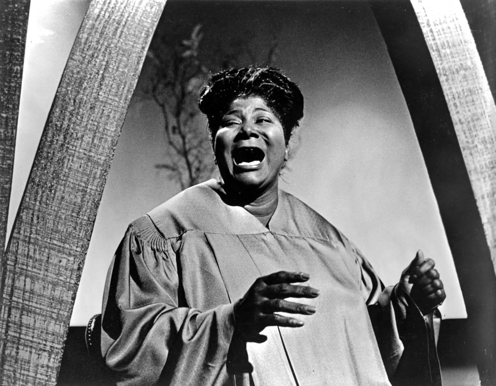 Classic photo print of Mahalia Jackson, iconic gospel singer