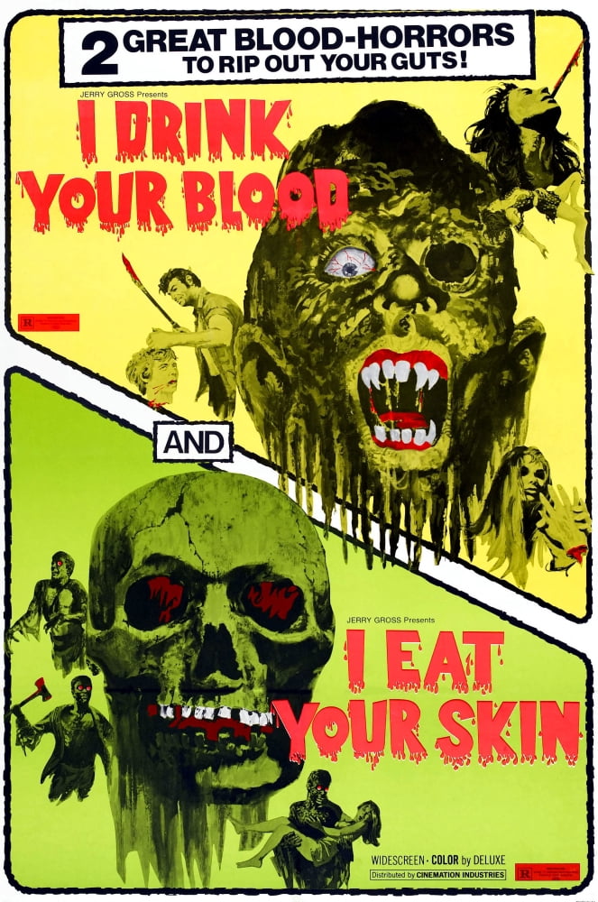 I Drink Your Blood and I Eat Your Skin Double Feature Movie Poster Print