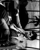 Al Pacino Scarface black and white photo print holding gun.