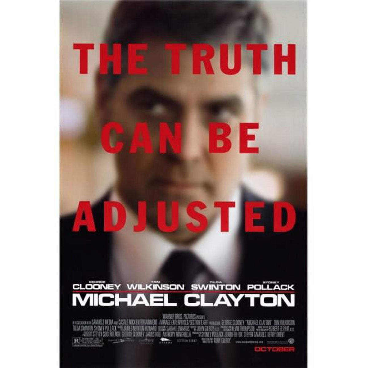 Michael Clayton movie poster print showcasing dramatic film visuals.