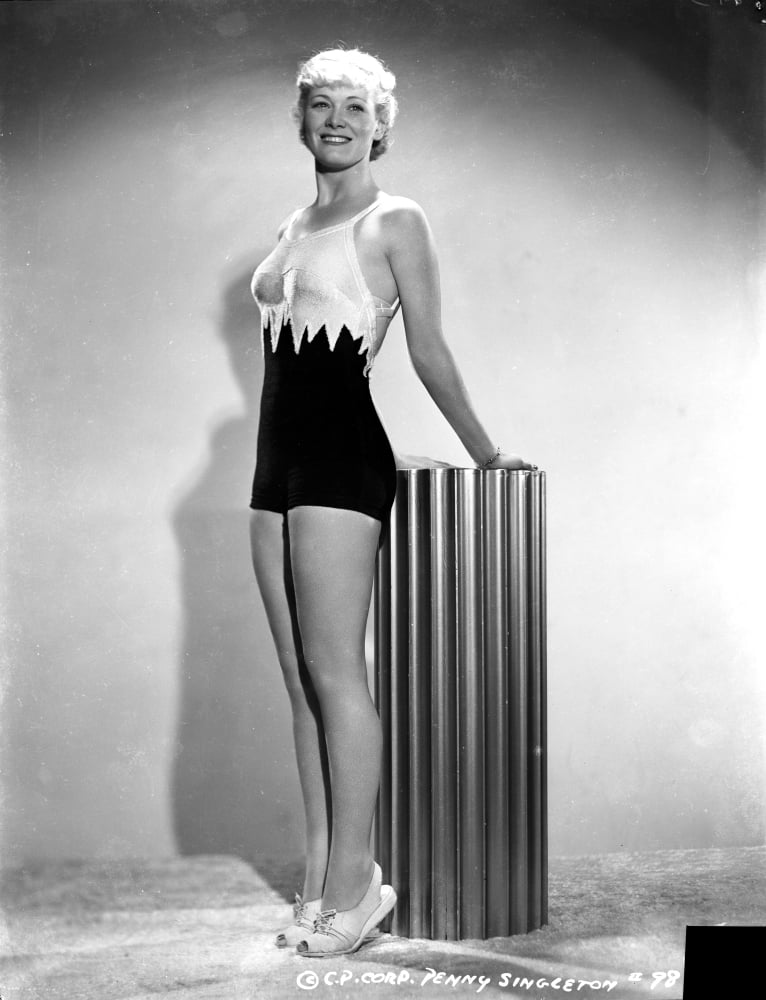 Penny Singleton posed in stylish sportswear portrait photo print