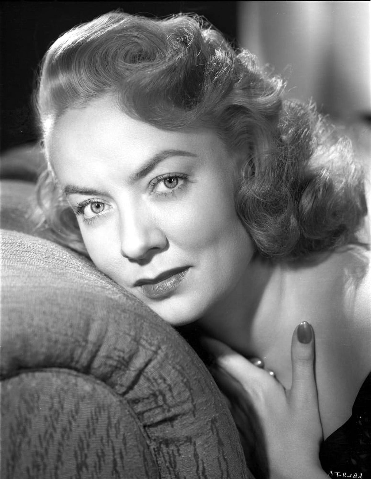 Audrey Totter Lying on Couch Portrait Photo Print