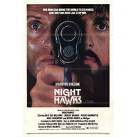 Nighthawks movie poster print featuring a classic diner scene.