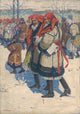 Moravian Slovaks in Winter poster print by Antos Frolka, showcasing serene winter landscape.