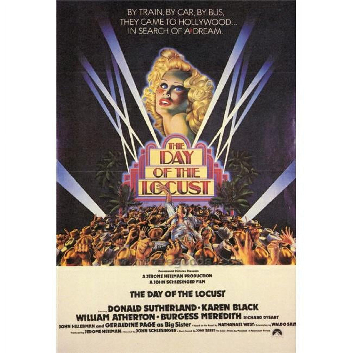 The Day of the Locust Movie Poster Print in vibrant colors.