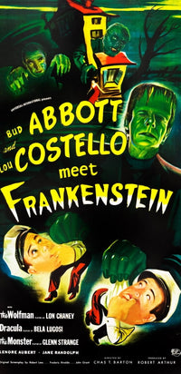 Abbott and Costello Meet Frankenstein movie poster masterprint - 11x17