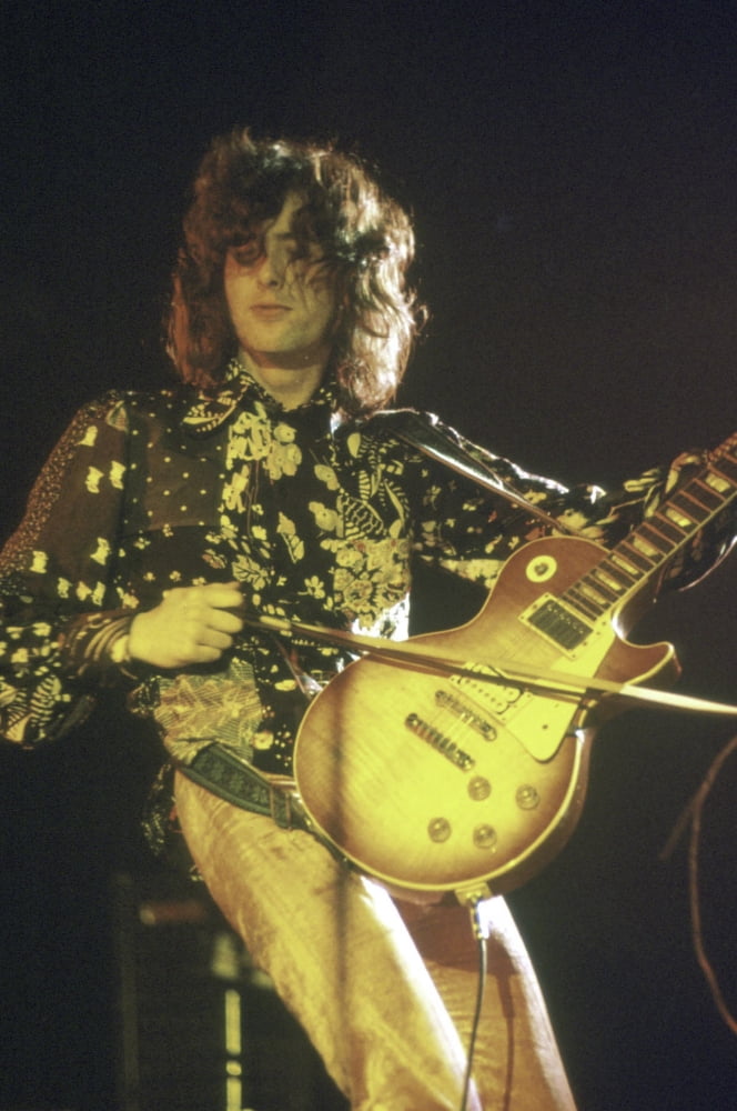 Jimmy Page performing live photo print