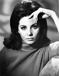 Close-up portrait photo print of Barbara Parkins in a sweater.