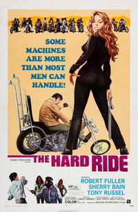 The Hard Ride Movie Masterprint Poster Print featuring Robert Fuller and Sherry Bain.