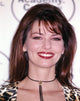 Shania Twain smiling in animal print dress photo print