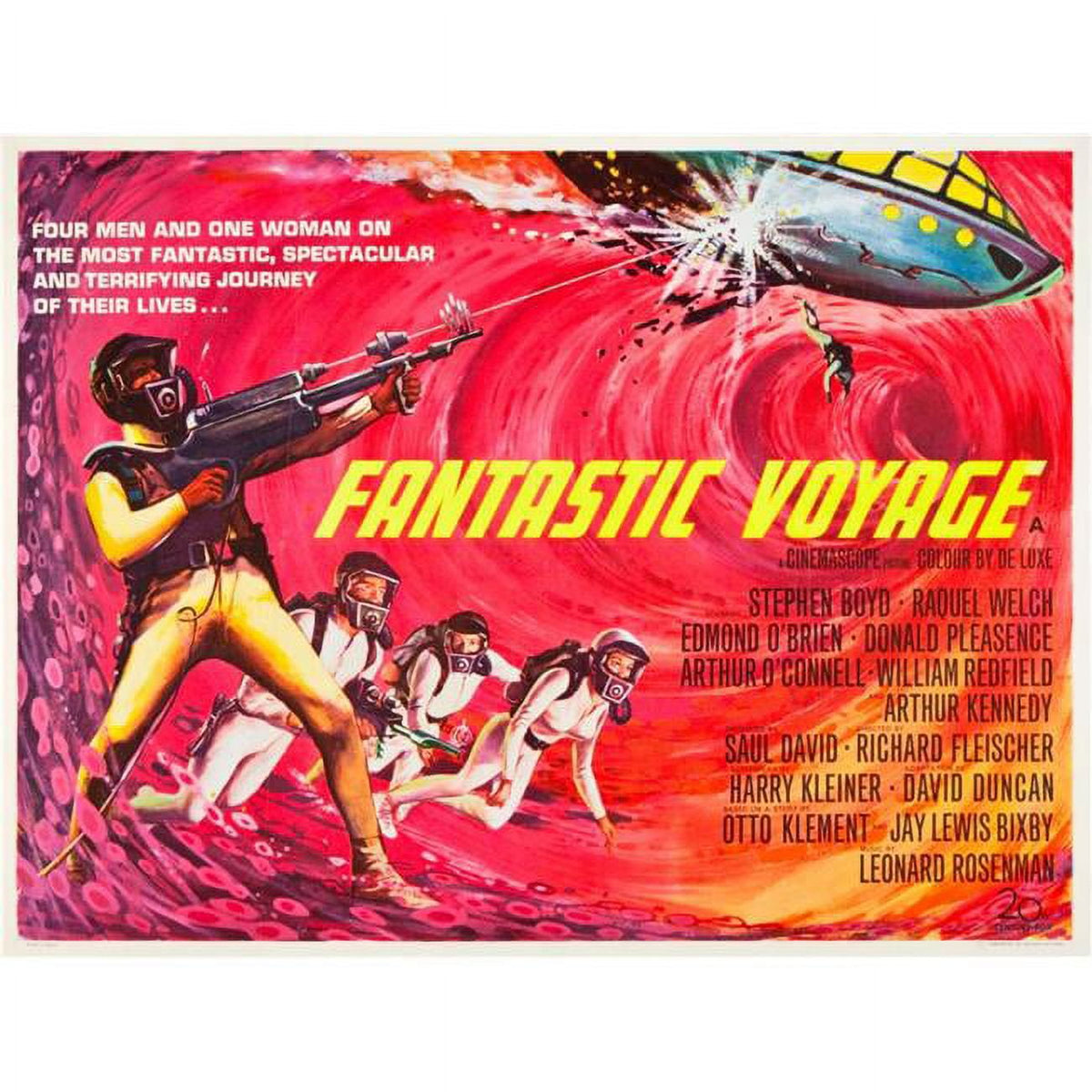 Fantastic Voyage Movie Masterprint Poster featuring the 1966 film by 20th Century Fox.