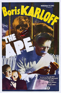 The Ape Movie Masterprint Poster featuring Ray Corrigan and Boris Karloff.