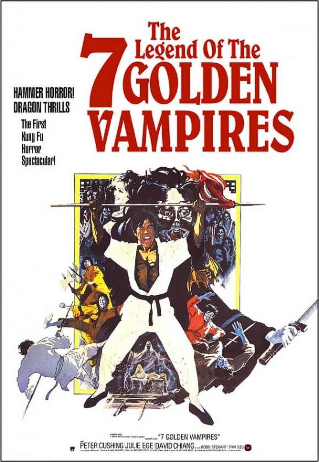 Legend of the 7 Golden Vampires Movie Poster - 11x17 inches