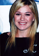 Kelly Clarkson photo print in black initial sweater, 8x10