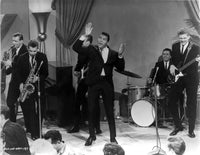 Chubby Checker performing live on stage photo print.